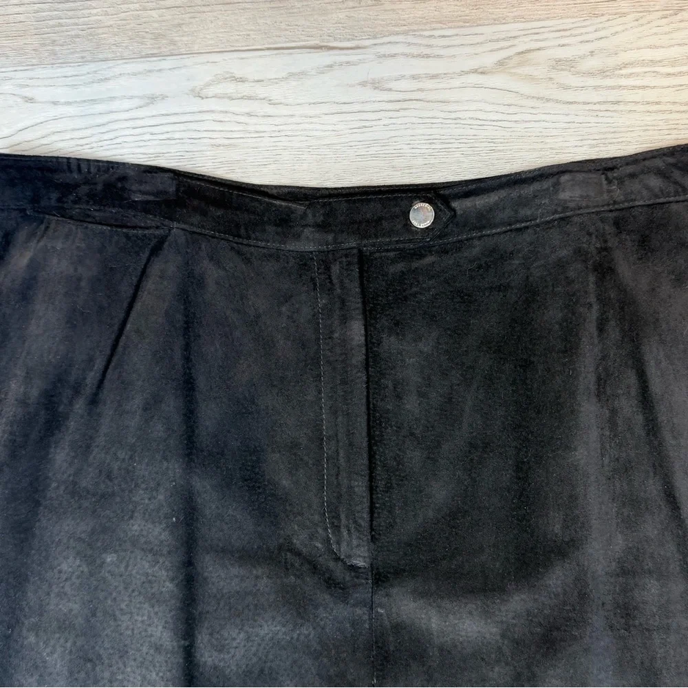 Lauren Ralph Lauren Black Suede Maxi Long Skirt women’s size 18W Designer